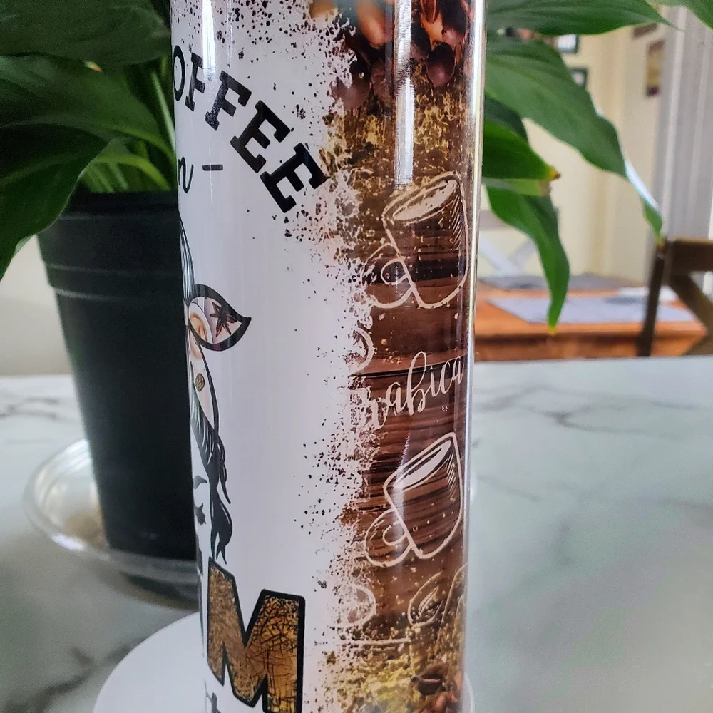 First Coffee then Mom SH** Funny 20oz Tumbler with duo lids 🎉sale